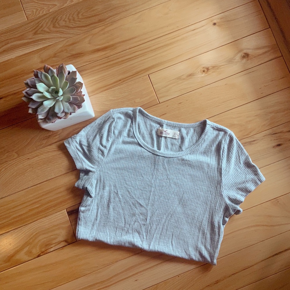 Gray Fitted Tee